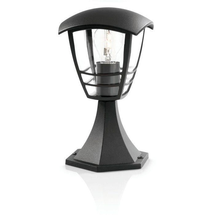 CREEK-Outdoor Bollard Metal H30cm Black Philips
