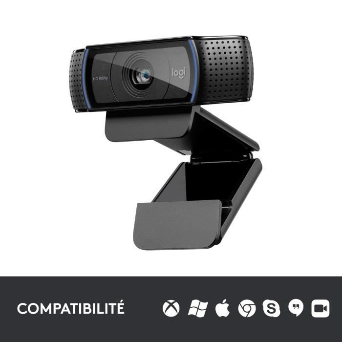 LOGITECH Webcam HD Pro C920 Refresh - Built-in Microphone - Ideal FaceTime and Skype
