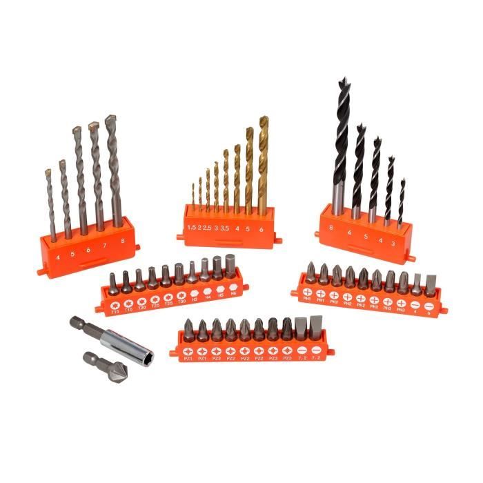 BLACK & DECKER Box 50 accessories drilling screw A7232