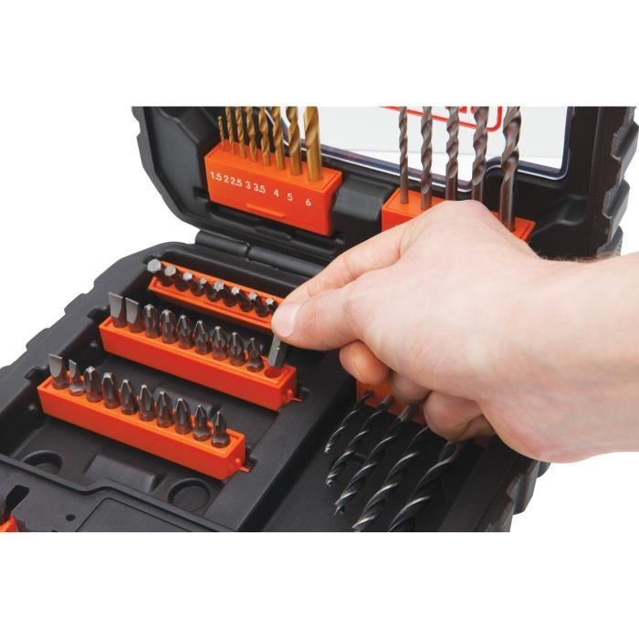 BLACK & DECKER Box 50 accessories drilling screw A7232