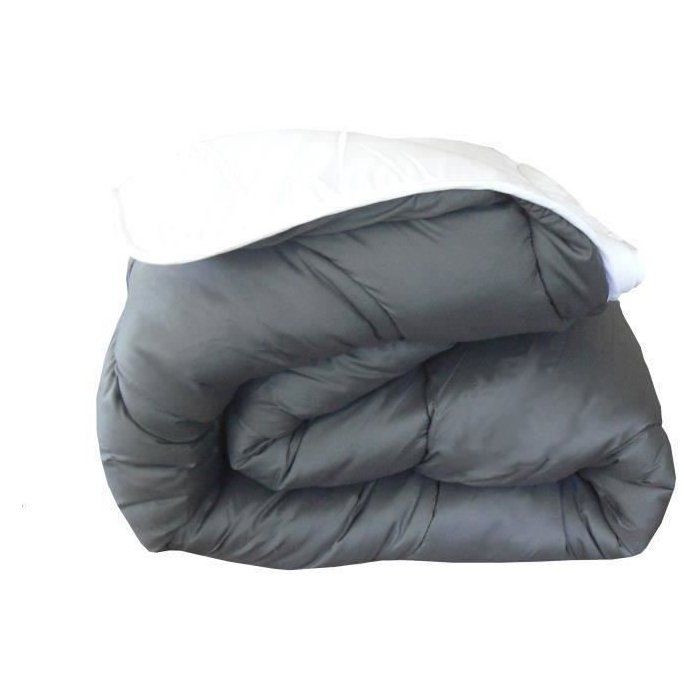 Abeil two -tone duvet - 200 x 200 cm - White and gray