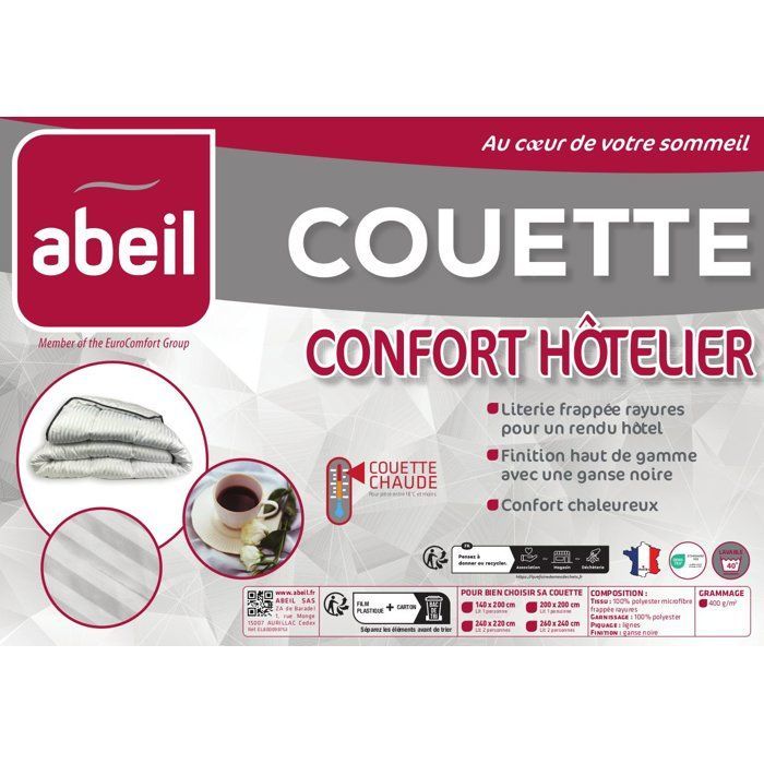ABEIL Hotel Comfort Duvet 240 x 260 cm