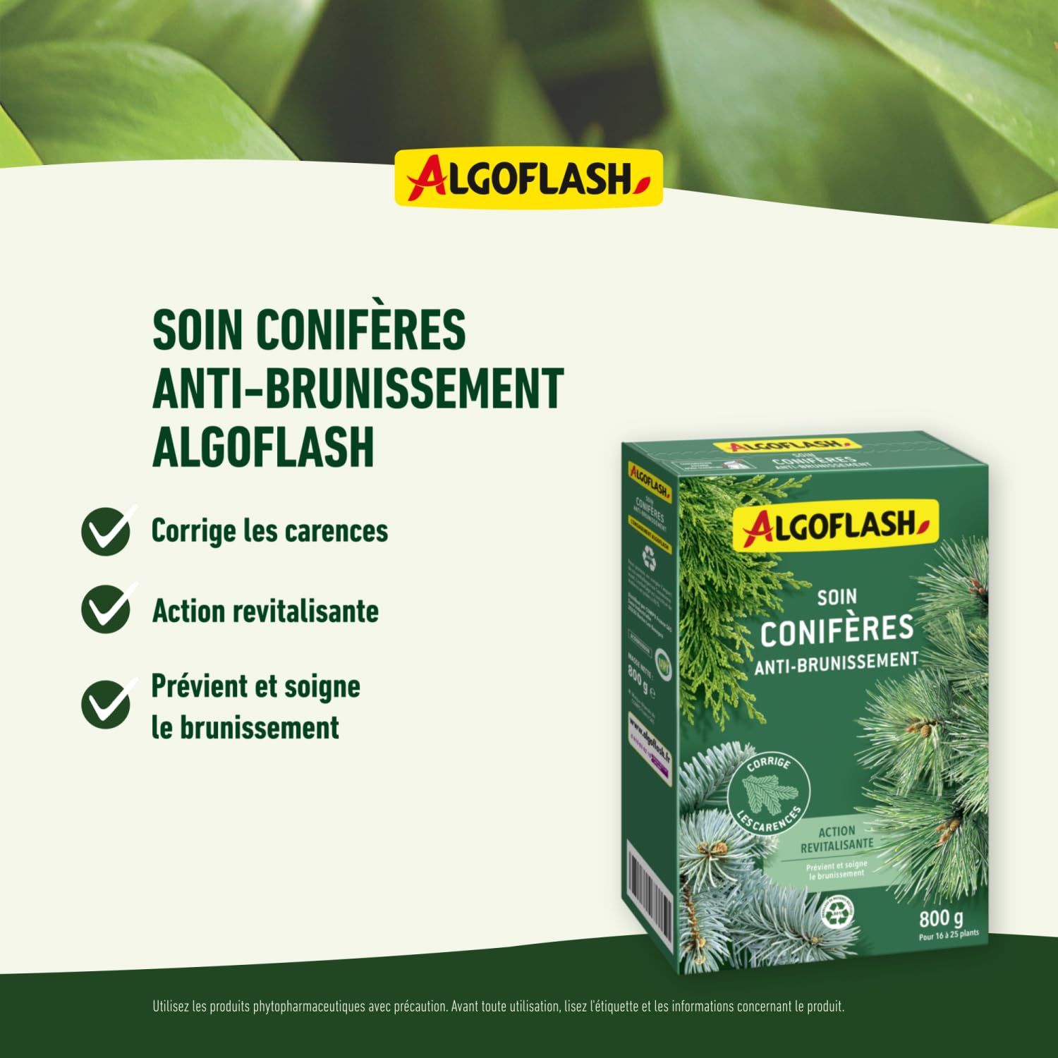 Anti -Brunion Conifers treatment - Algoflash Naturasol Naturasol - 800g