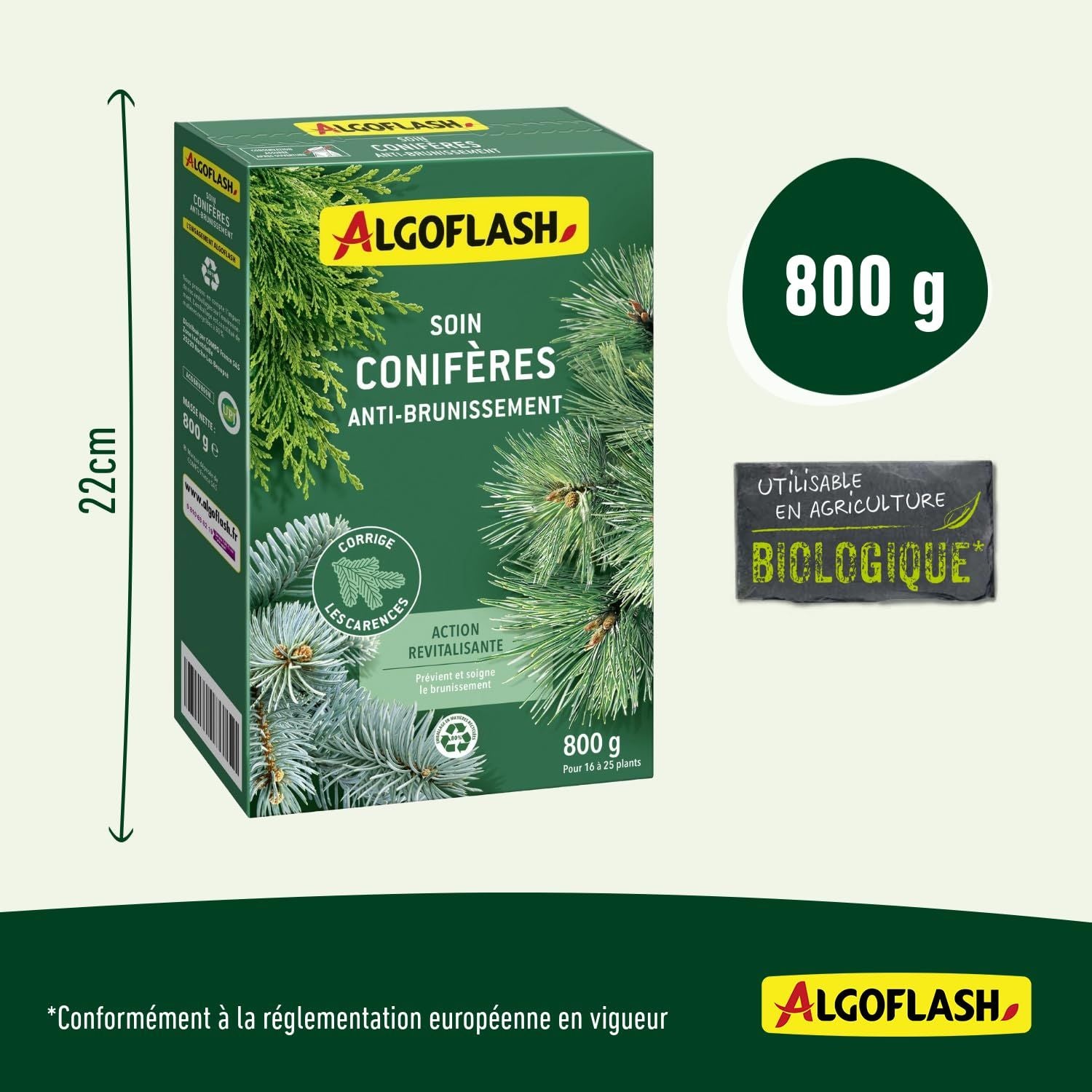 Anti -Brunion Conifers treatment - Algoflash Naturasol Naturasol - 800g