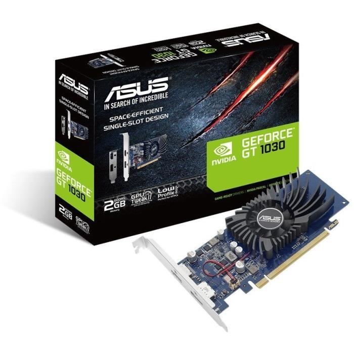 ASUS GT1030-2G-BRK Graphics Card GF GT 1030 2GB GDDR5 PCIe 3.0 low profile HDMI, DisplayPort