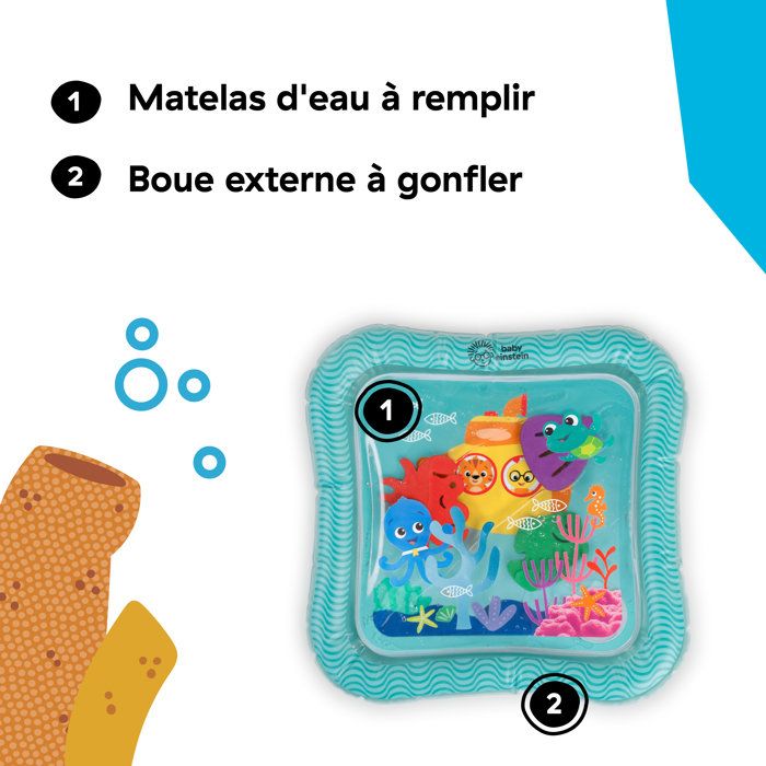 BABY EINSTEIN Ocean Explorers Sensory Discovery Water Mat - 0 to 36 months