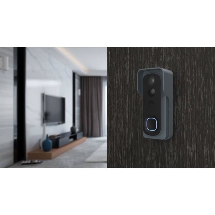 Connected Doorbell Kit - LINK2HOME - Wi-Fi - Two-way Audio - Wireless Chime - 8 GB SD