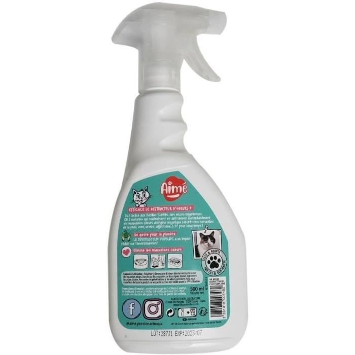 AIME Spray Destruct'odeur animal urine - 500 ml