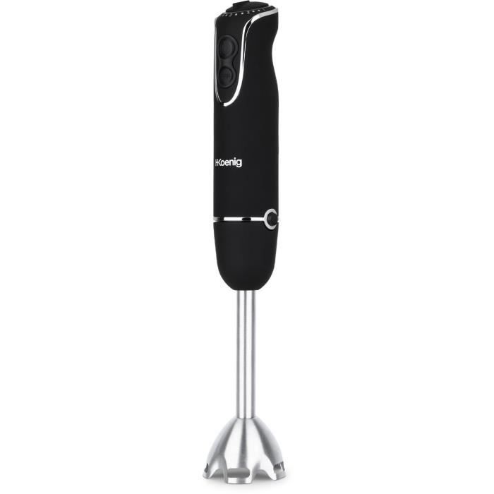 3 in 1 hand blender - H.Koenig - MIX75 - 850 W - 5 speeds + Turbo - Stainless steel blades - Accessories included