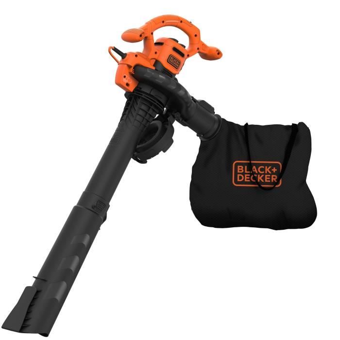 2600W BLACK+DECKER BEBL260-QS Corded Blower Vacuum Cleaner - Capacity 40L Suction volume 11.8m3/min