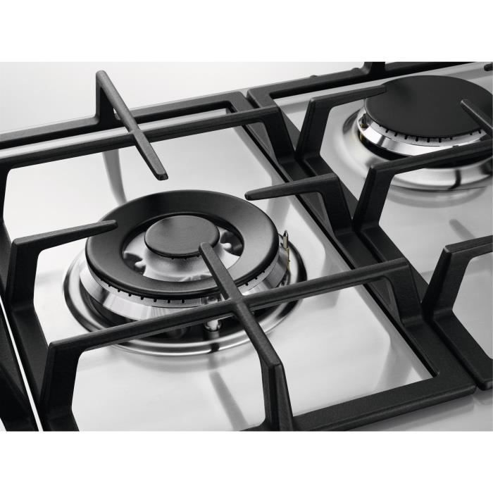 ELECTROLUX KGS7536SX - Built-in gas hob - 5 burners - L 75 x D52cm - Stainless steel - Cast iron grids
