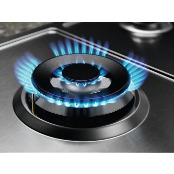 ELECTROLUX KGS7536SX - Built-in gas hob - 5 burners - L 75 x D52cm - Stainless steel - Cast iron grids