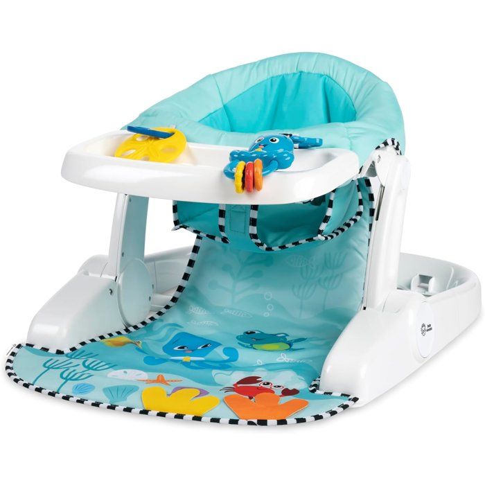 BABY EINSTEIN Sea of Support 2-in-1, floor seat sitting position, with tablet and removable toys, from 4 months