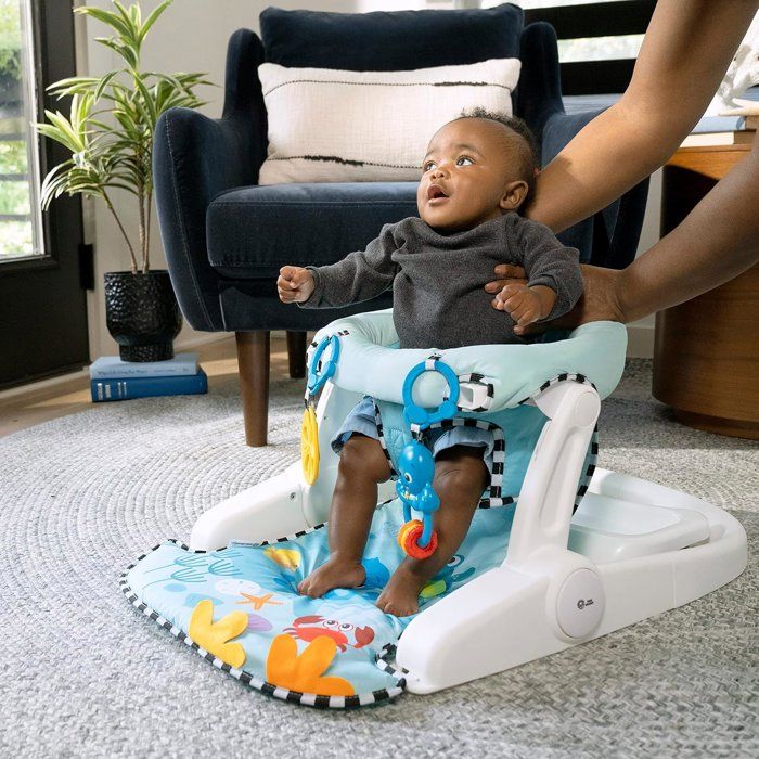 BABY EINSTEIN Sea of Support 2-in-1, floor seat sitting position, with tablet and removable toys, from 4 months