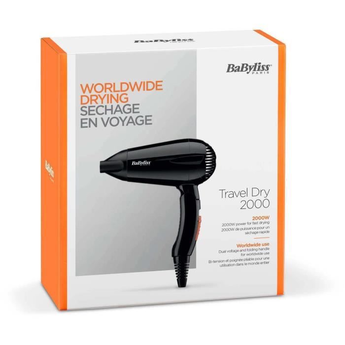 BABYLISS 5344E MOTOR DRYER DC Travel Dry 2000