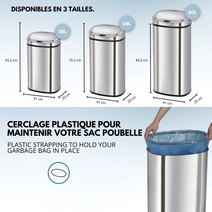KITCHEN MOVE Majestic Automatic Kitchen Waste Bin - 80 L