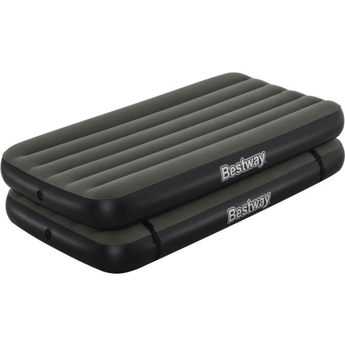 3 in 1 bed - BESTWAY - Airbed Tritech Connect and Rest - Twin beds, raised bed, king size bed - 188 x 99 x 25 cm - 150 kg max