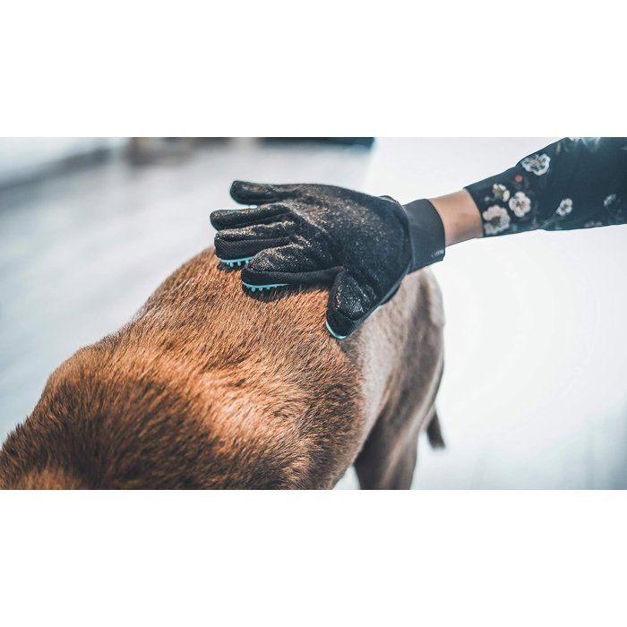 VETOCANIS 4in1 silicone grooming glove for cats and dogs
