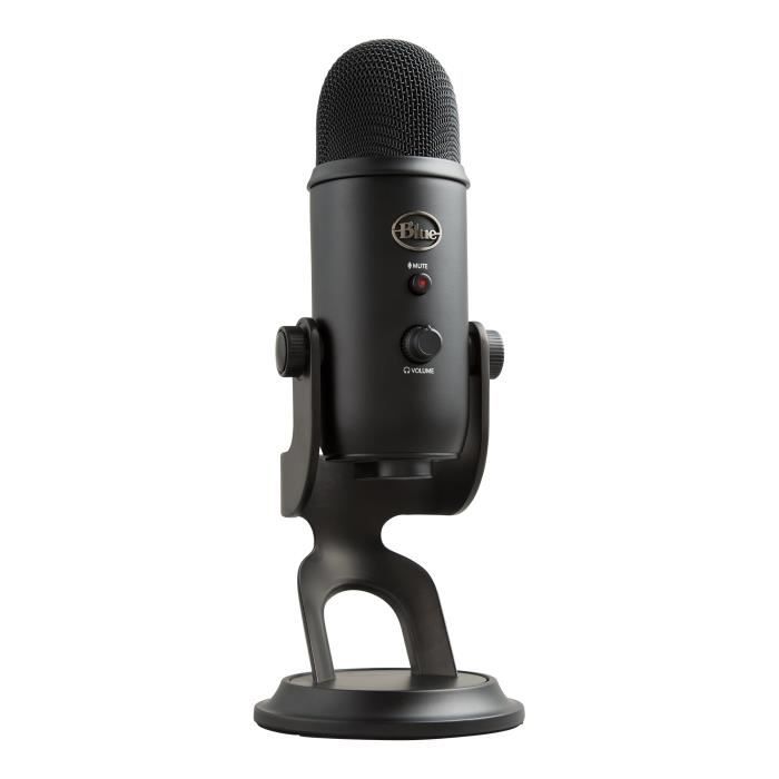 USB Microphone - Blue Yeti - For Recording, Streaming, Gaming, Podcast on PC or Mac - Black