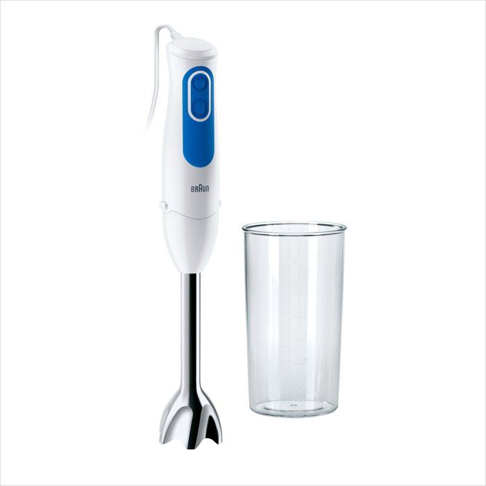 BRAUN MQ3000WH Smoothie Plus Plunge Mixer - White and Blue
