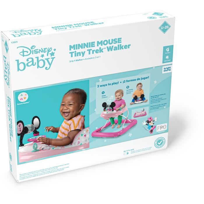 Bright Starts Trotteur Bébé Disney Baby Minnie - Bright and musical - 61 x 69 x 63 cm - Multicolor - of 6 months