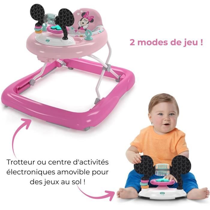 Bright Starts Trotteur Bébé Disney Baby Minnie - Bright and musical - 61 x 69 x 63 cm - Multicolor - of 6 months