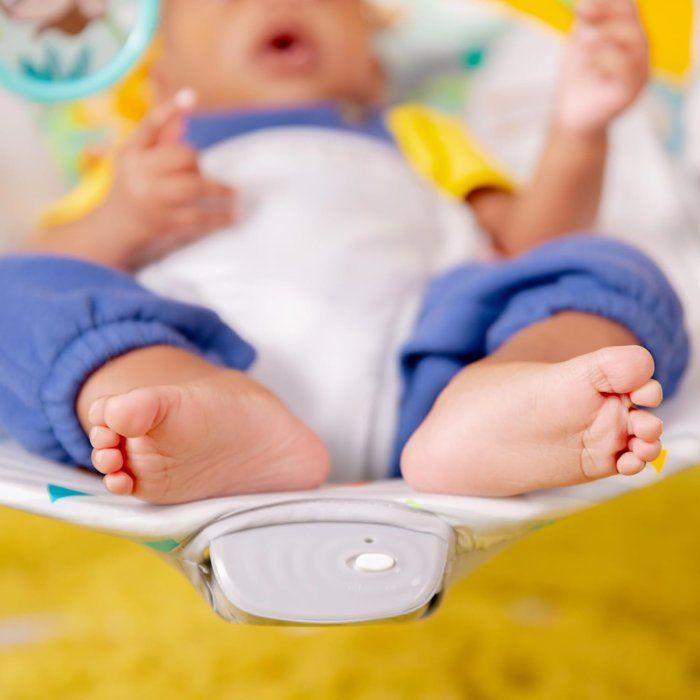 BRIGHT STARTS Baby bouncer - vibrating - safari fun 