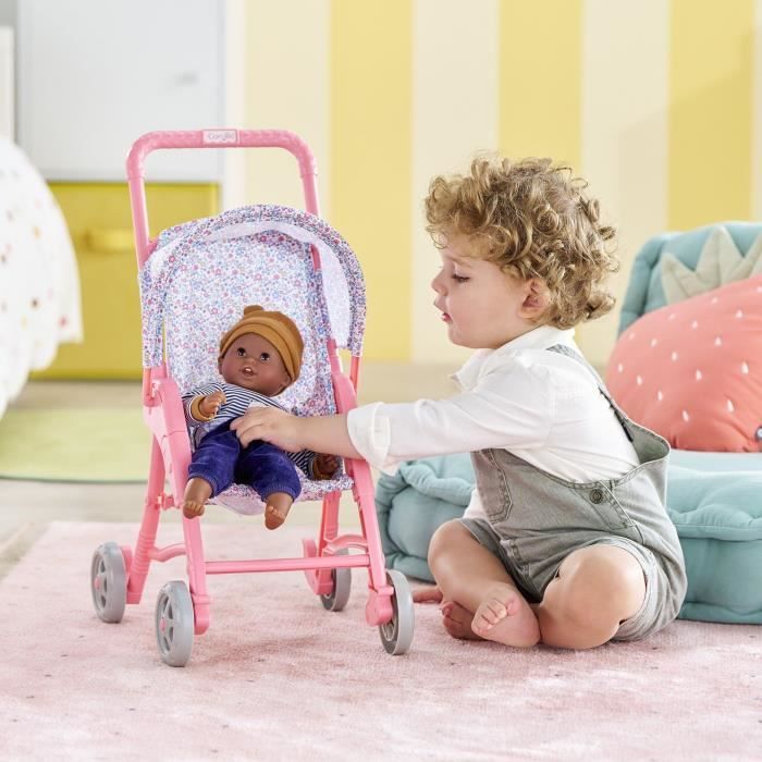 Baby doll accessories - COROLLE - Floral stroller - for 30 cm baby doll - from 18 months