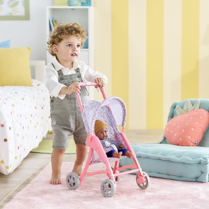 Baby doll accessories - COROLLE - Floral stroller - for 30 cm baby doll - from 18 months