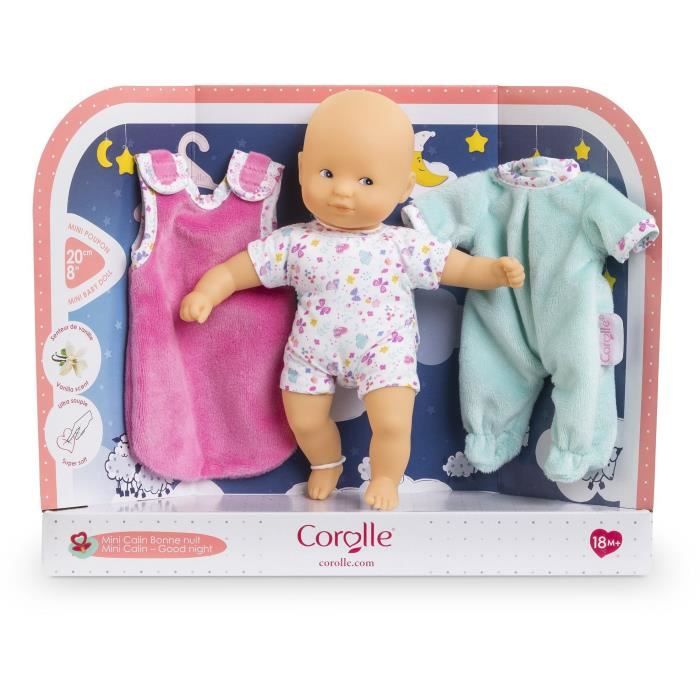 Baby doll - COROLLE - Mini Calin Bonne Nuit Papillons - 20 cm - 2 accessories - from 18 months