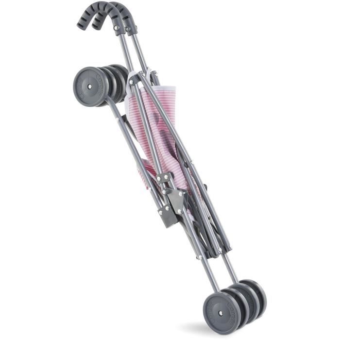 Baby doll accessory - COROLLE - Pink stroller for 30, 36 and 42cm baby dolls - From 3 years old