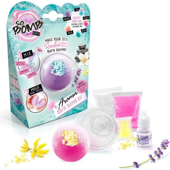 CANAL TOYS - So DIY - Kit individually for effervescent bath bomb - Aromatherapy - So Bomb - Bath Bomb 1 pack - BBD 038