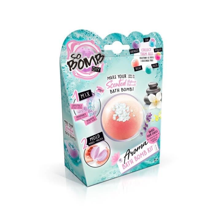 CANAL TOYS - So DIY - Kit individually for effervescent bath bomb - Aromatherapy - So Bomb - Bath Bomb 1 pack - BBD 038