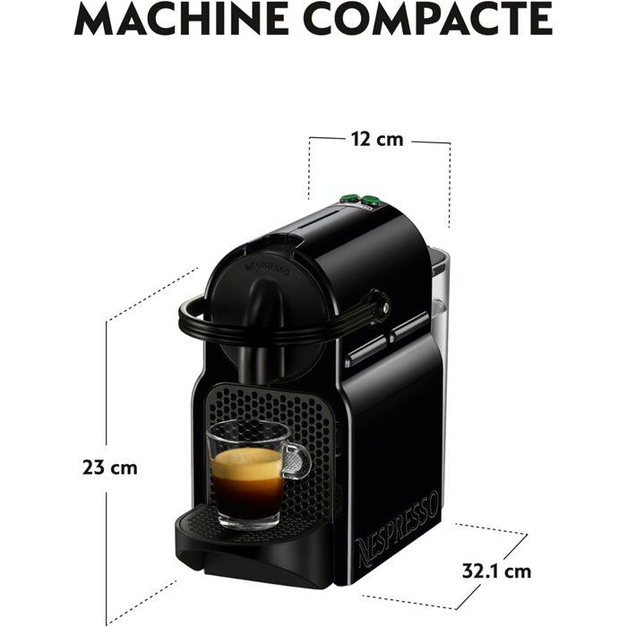Coffee machine - DELONGHI NESPRESSO Inissia EN 80B - Black
