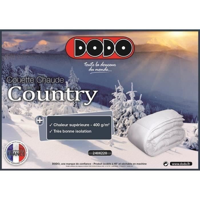 DODO warm quilt 400gr / m² COUNTRY 200x200 cm white