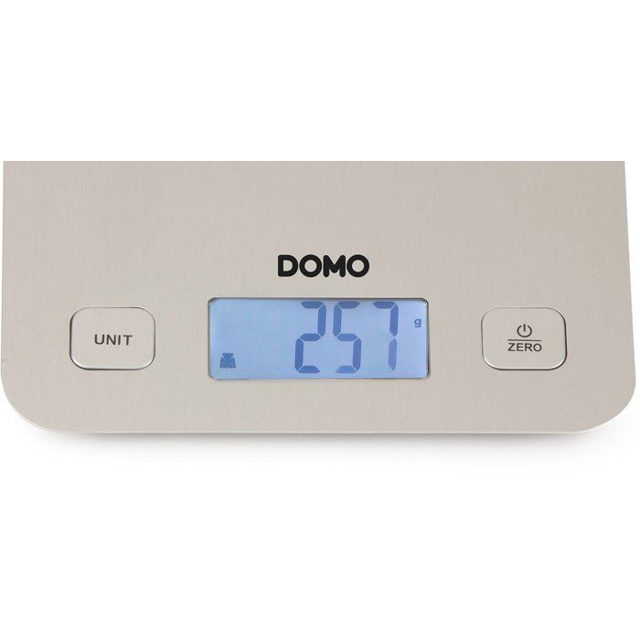 DOMO DO9239W - Electronic culinary scale - Tare - Auto stop - Up to 1 gram - Stainless steel weighing pan