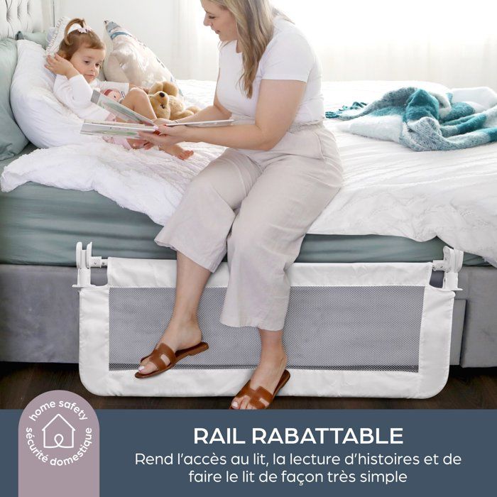 DREAMBABY Extra large bed rail PHoeNIX - Foldable and portable - L 110 x W 45.5 cm - White