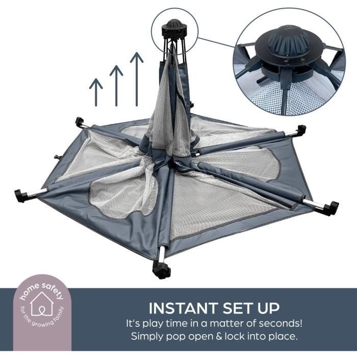 Adventure Parc Pop-Up - DREAMBABY - Fabric with carrying bag - Anti-UV covers (outdoor use) - Ø 1.3 m - H1 m
