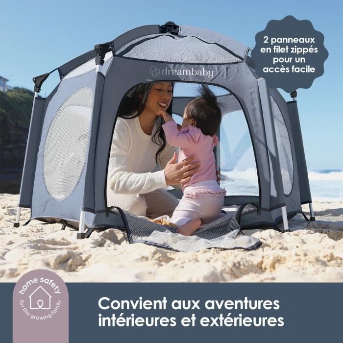 Adventure Parc Pop-Up - DREAMBABY - Fabric with carrying bag - Anti-UV covers (outdoor use) - Ø 1.3 m - H1 m