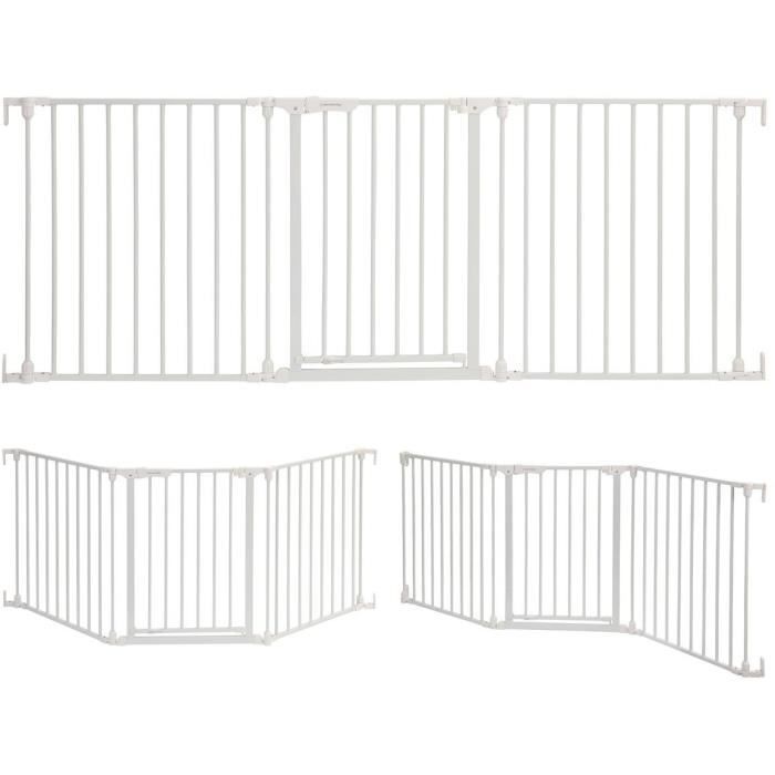 Child safety gate - Discovery 3 - DREAMBABY - 74.5 cm to 1.95 cm - White