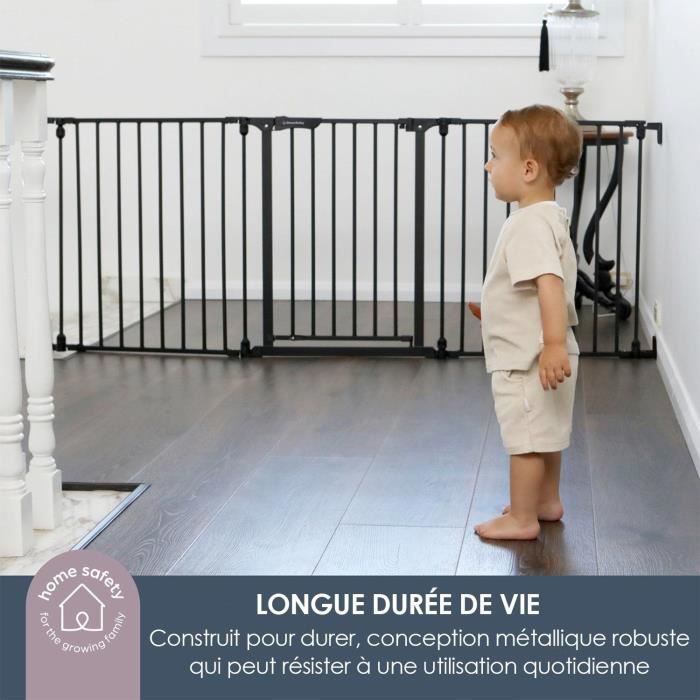 Child safety gate - Discovery 3 - DREAMBABY - 74.5 cm to 1.95 cm - White