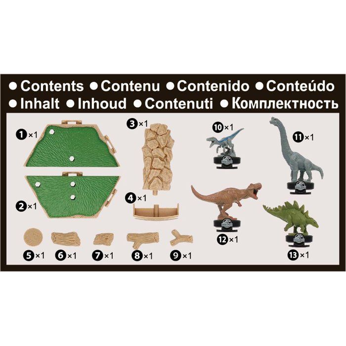 Balancing Game - EPOCH GAMES - Jurassic World Island Quake - Dinosaurs on Platform, Last One Standing Wins!
