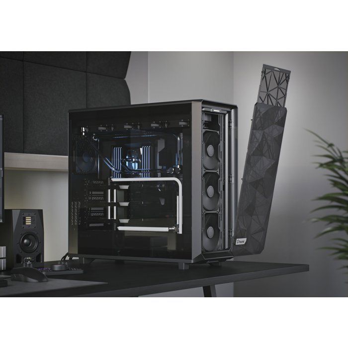 FRACTAL DESIGN PC Meshify 2 XL Case Black Clear Tinted Tempered Glass Panel (FD-C-MES2X-02)