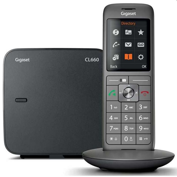 GIGASET Landline Telephone CL 660 Duo Anthracite