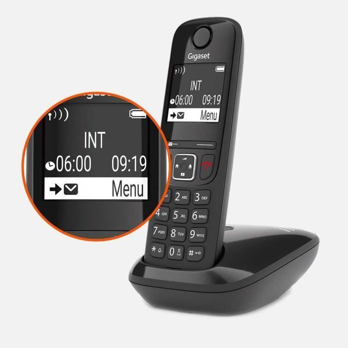 GIGASET Landline Phone AS690 Black
