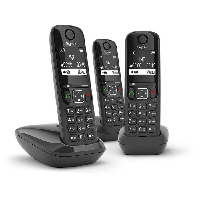 GIGASET Landline Phone AS690 Trio Black