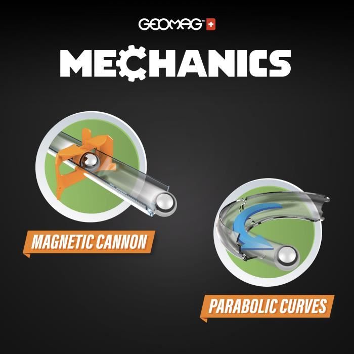 GEOMAG MECHANICS, GRAVITY 67 pcs, magnetic construction, educational games, Toy for children aged 8, GMV00
