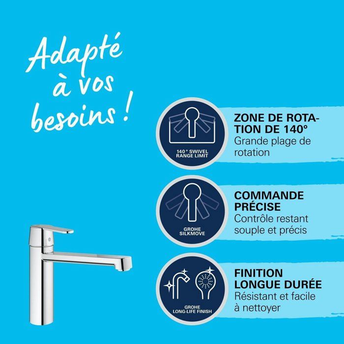 GROHE Kitchen faucet faucet Get - Without hand shower - Chrome