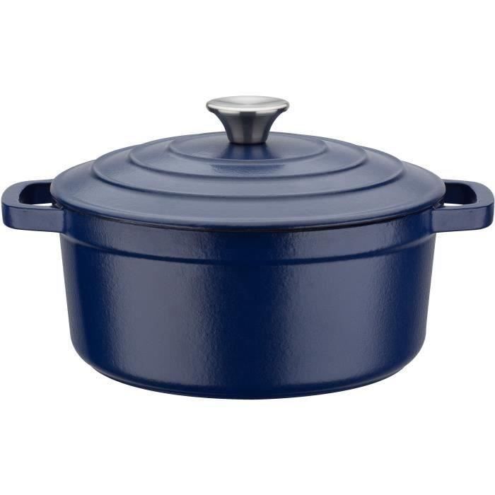 GSW - Blue Magic - Stockpot - Ø 20 cm - Cast iron - Blue - All heat sources including induction