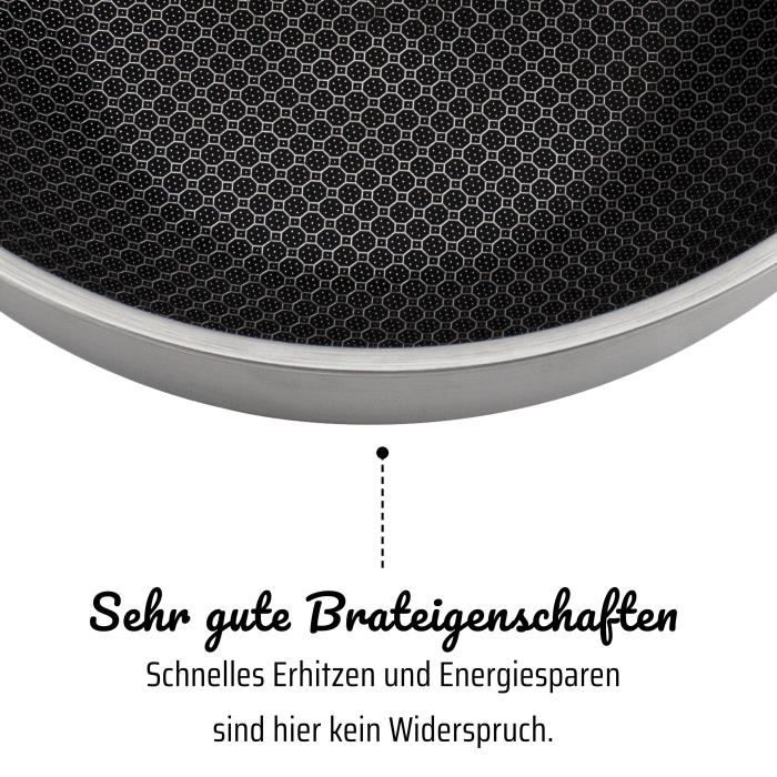 GSW Wok pro with lid - Ø 32 cm - 3-PLY bottom - Riveted handle - Stainless steel - All heat sources including induction